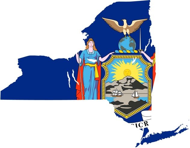 Карта штата Нью Йорк