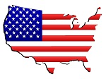 карта-флаг США